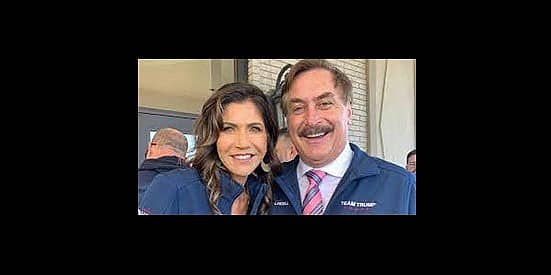 SD Governor Kristi Noem with Pillow Guy Mike Lindell
