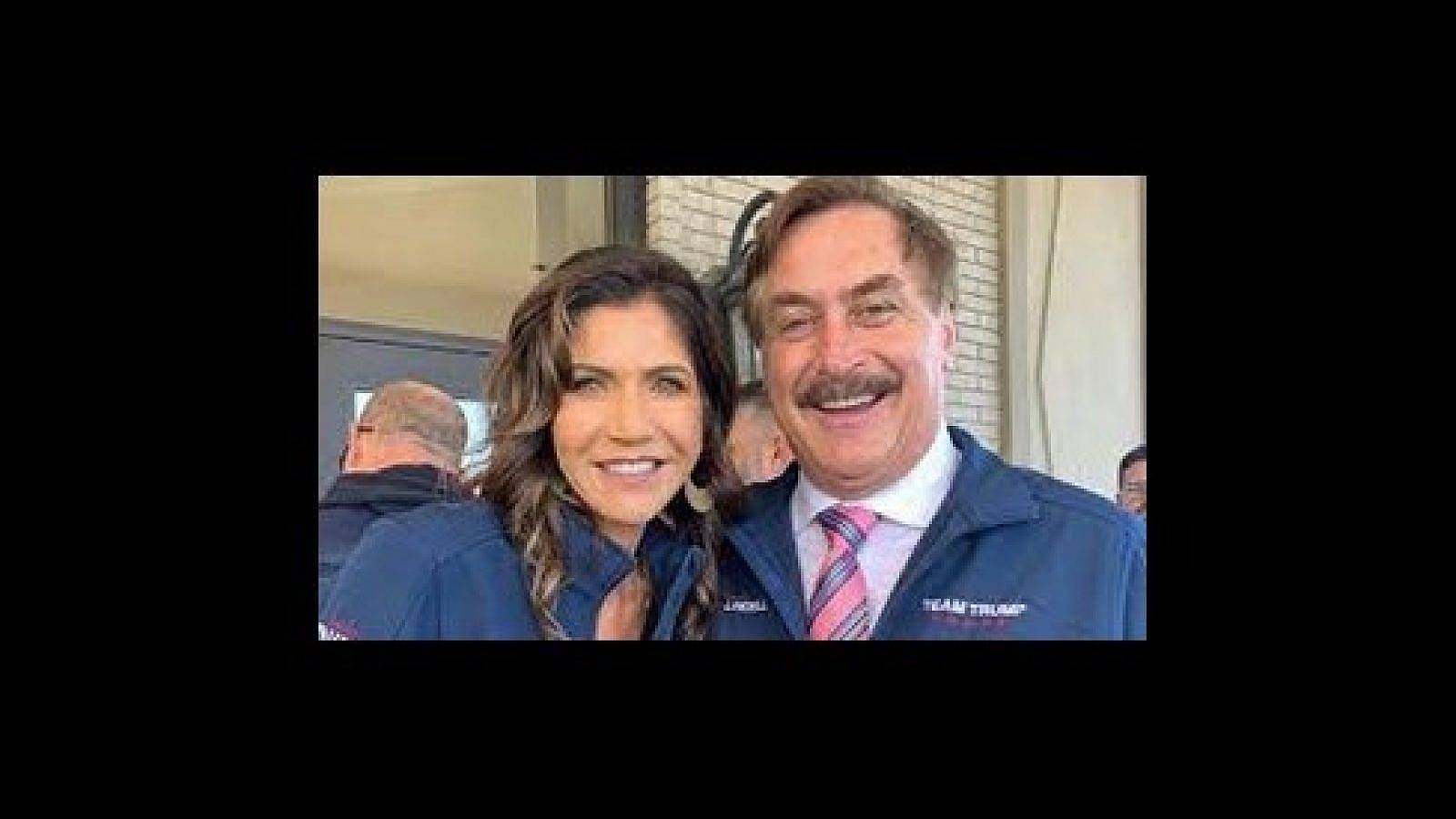 SD Governor Kristi Noem with Pillow Guy Mike Lindell