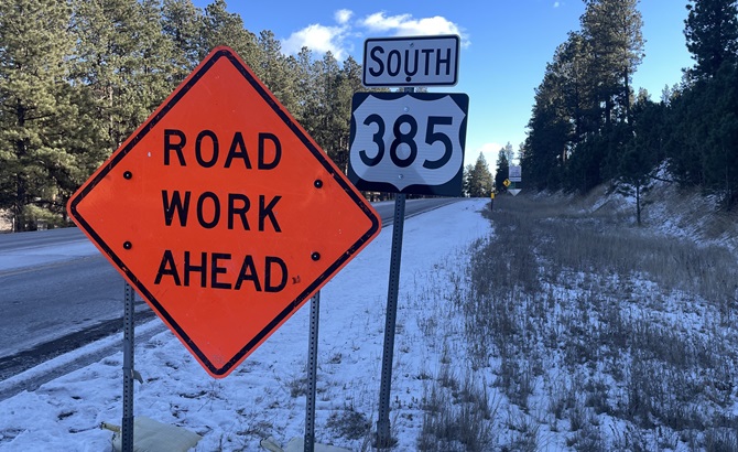 U.S. Highway 385 Road Sign
