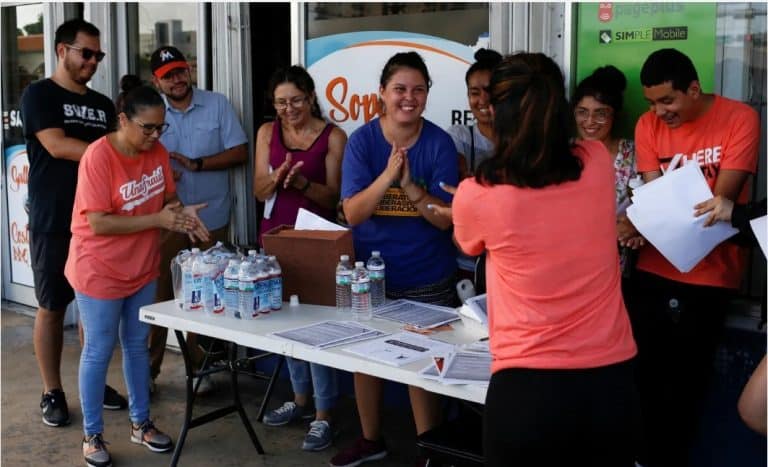 Foreign born people signing up for programs