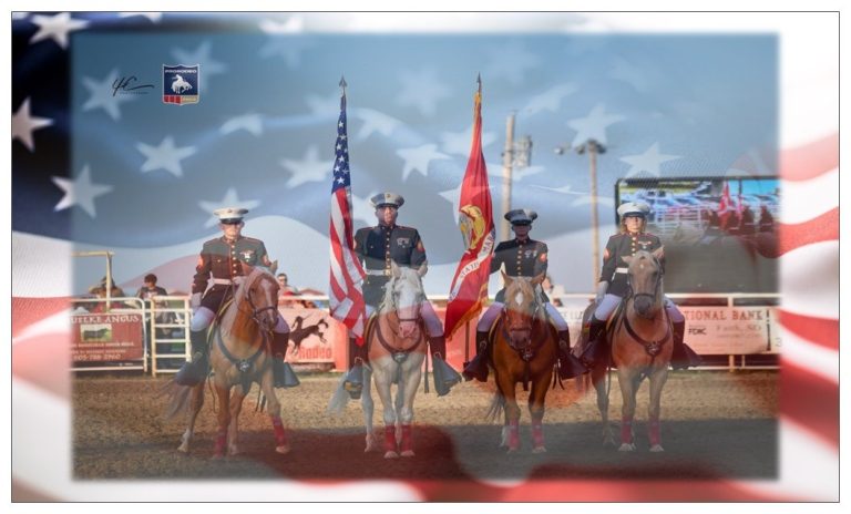 Marine Mounted Color Guard