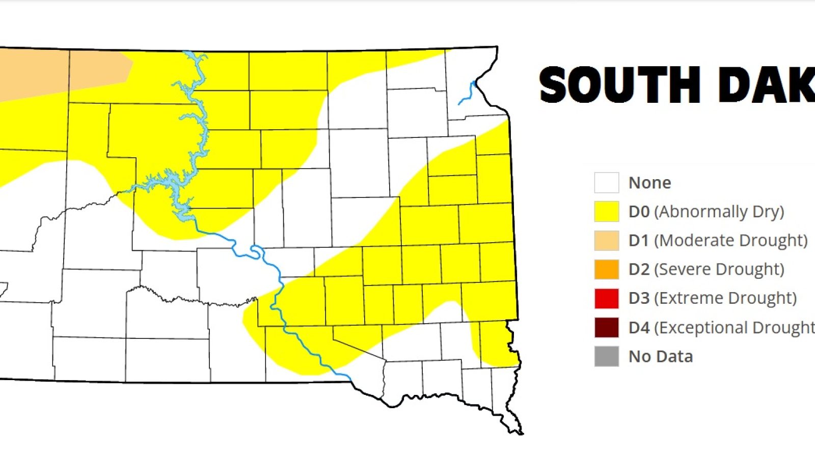 March 29 drought map